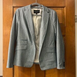 Banana Republic Herringbone Blue Blazer SZ 8